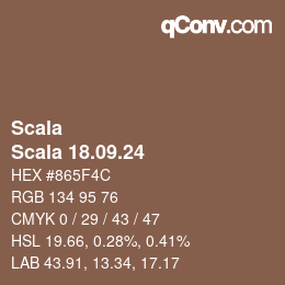 颜色代码: Scala - Scala 18.09.24 | qconv.com