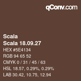 颜色代码: Scala - Scala 18.09.27 | qconv.com