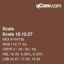 颜色代码: Scala - Scala 18.12.27 | qconv.com