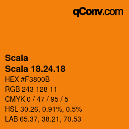 颜色代码: Scala - Scala 18.24.18 | qconv.com