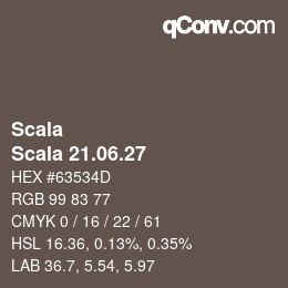 カラーコード: Scala - Scala 21.06.27 | qconv.com