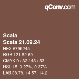 颜色代码: Scala - Scala 21.09.24 | qconv.com