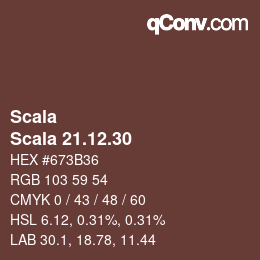 颜色代码: Scala - Scala 21.12.30 | qconv.com