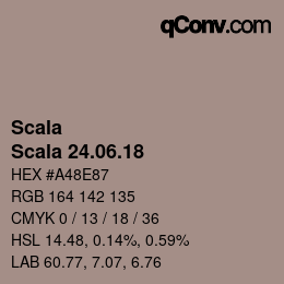颜色代码: Scala - Scala 24.06.18 | qconv.com