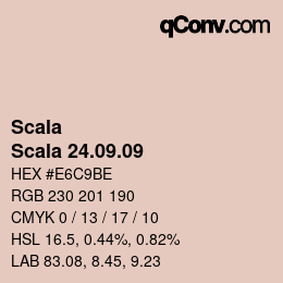 颜色代码: Scala - Scala 24.09.09 | qconv.com