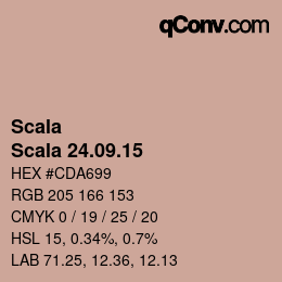 颜色代码: Scala - Scala 24.09.15 | qconv.com