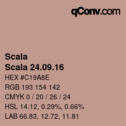 颜色代码: Scala - Scala 24.09.16 | qconv.com