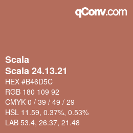 カラーコード: Scala - Scala 24.13.21 | qconv.com