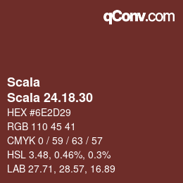 カラーコード: Scala - Scala 24.18.30 | qconv.com
