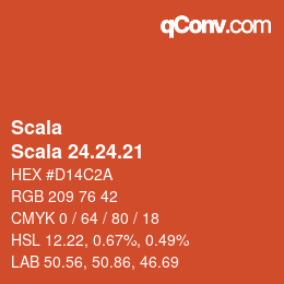 颜色代码: Scala - Scala 24.24.21 | qconv.com