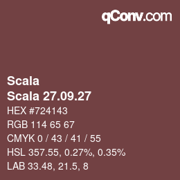 颜色代码: Scala - Scala 27.09.27 | qconv.com