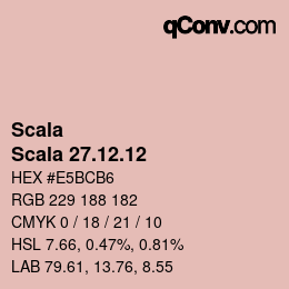 カラーコード: Scala - Scala 27.12.12 | qconv.com