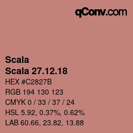 颜色代码: Scala - Scala 27.12.18 | qconv.com