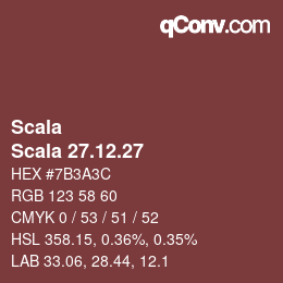 颜色代码: Scala - Scala 27.12.27 | qconv.com