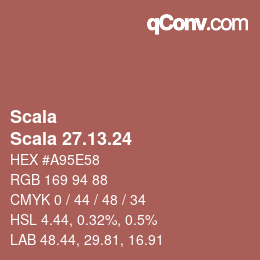 颜色代码: Scala - Scala 27.13.24 | qconv.com