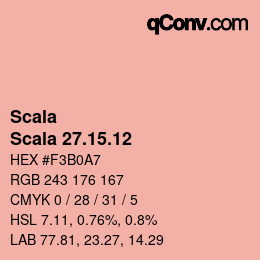 颜色代码: Scala - Scala 27.15.12 | qconv.com