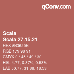 颜色代码: Scala - Scala 27.15.21 | qconv.com
