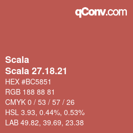 カラーコード: Scala - Scala 27.18.21 | qconv.com