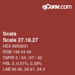 颜色代码: Scala - Scala 27.18.27 | qconv.com