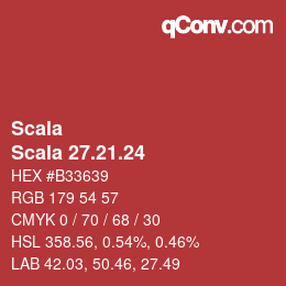 颜色代码: Scala - Scala 27.21.24 | qconv.com