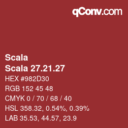 颜色代码: Scala - Scala 27.21.27 | qconv.com