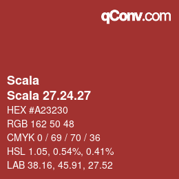 颜色代码: Scala - Scala 27.24.27 | qconv.com