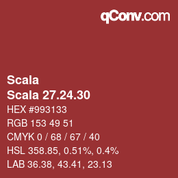 颜色代码: Scala - Scala 27.24.30 | qconv.com
