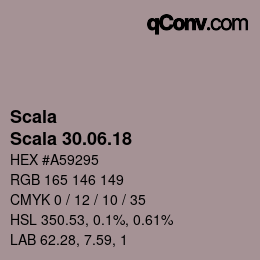 颜色代码: Scala - Scala 30.06.18 | qconv.com