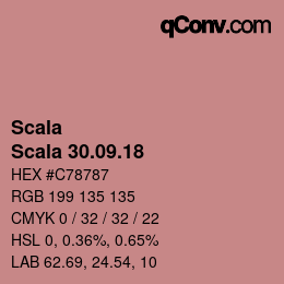 颜色代码: Scala - Scala 30.09.18 | qconv.com