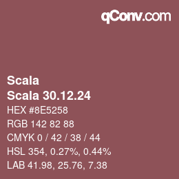 颜色代码: Scala - Scala 30.12.24 | qconv.com
