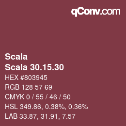 Código de color: Scala - Scala 30.15.30 | qconv.com