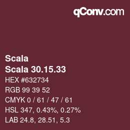 颜色代码: Scala - Scala 30.15.33 | qconv.com
