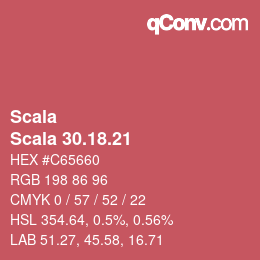 カラーコード: Scala - Scala 30.18.21 | qconv.com