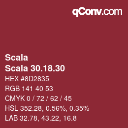 颜色代码: Scala - Scala 30.18.30 | qconv.com