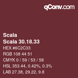 颜色代码: Scala - Scala 30.18.33 | qconv.com