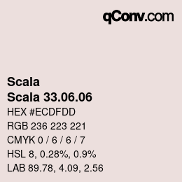 颜色代码: Scala - Scala 33.06.06 | qconv.com