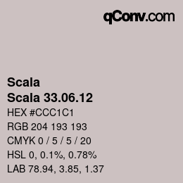 颜色代码: Scala - Scala 33.06.12 | qconv.com