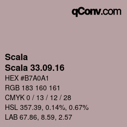 颜色代码: Scala - Scala 33.09.16 | qconv.com