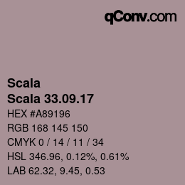 颜色代码: Scala - Scala 33.09.17 | qconv.com