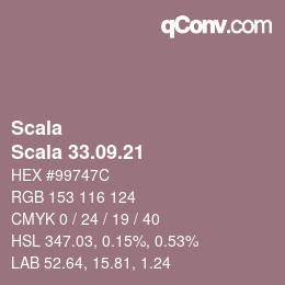 颜色代码: Scala - Scala 33.09.21 | qconv.com