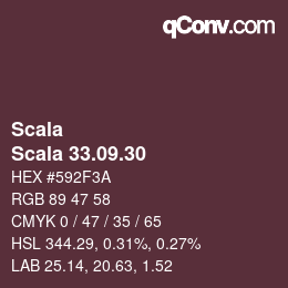 颜色代码: Scala - Scala 33.09.30 | qconv.com