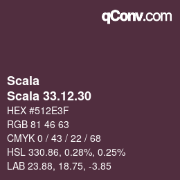 Color code: Scala - Scala 33.12.30 | qconv.com