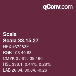 颜色代码: Scala - Scala 33.15.27 | qconv.com