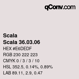 颜色代码: Scala - Scala 36.03.06 | qconv.com
