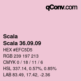 颜色代码: Scala - Scala 36.09.09 | qconv.com