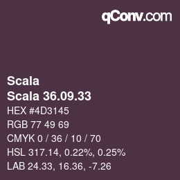 Farbcode: Scala - Scala 36.09.33 | qconv.com