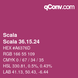 颜色代码: Scala - Scala 36.15.24 | qconv.com