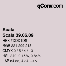 カラーコード: Scala - Scala 39.06.09 | qconv.com