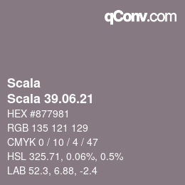 颜色代码: Scala - Scala 39.06.21 | qconv.com