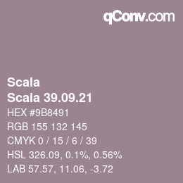 颜色代码: Scala - Scala 39.09.21 | qconv.com